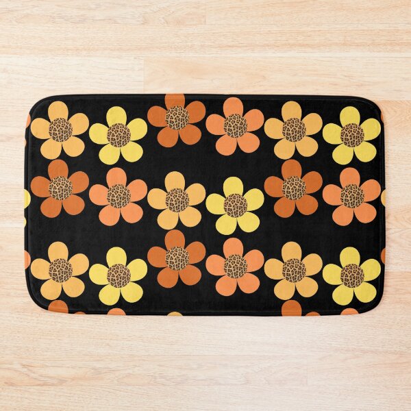 Item preview, Orange And Yellow Leopard Print Bib Flowers designed and sold by sunandsnowglobe.