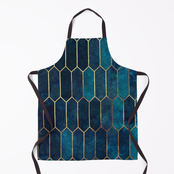 Item preview, Navy Blue Gold Pattern designed and sold by MA DESIGNS.