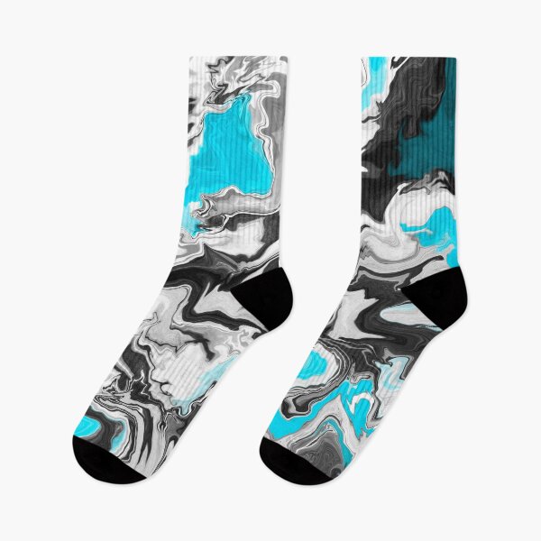 Item preview, Abstract Black and Blue Summer Marble Pattern designed and sold by Squarebird.