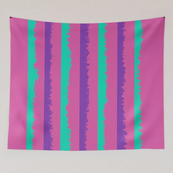 Item preview, vertical purple and tiffany lines designed and sold by Aura-E.