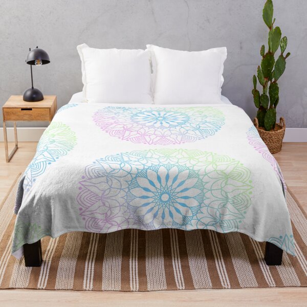 Item preview, A colorful madala on white designed and sold by tusklik.