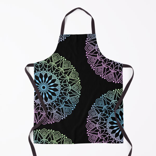 Item preview, A colorful madala on black designed and sold by tusklik.