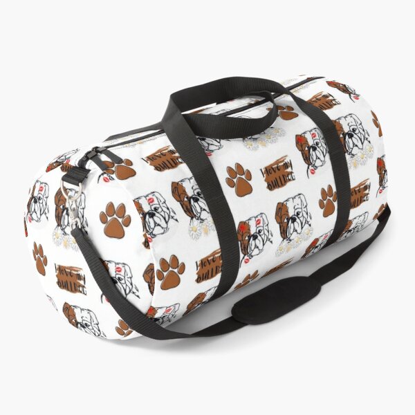 Cute Dog Paw Print Travel Duffle Bag for Men Women