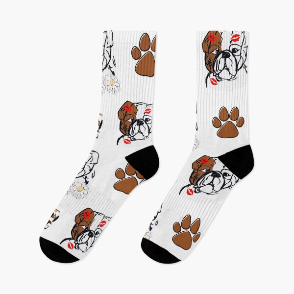 Item preview, English bulldog dog stickerpack  designed and sold by NinaBetterNot.