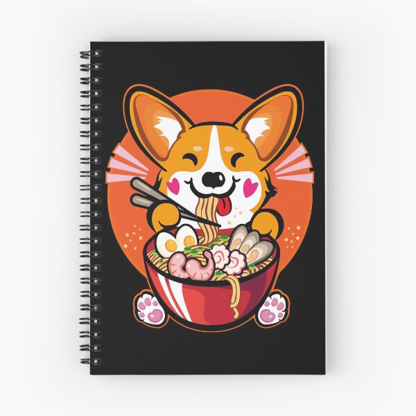 Item preview, Kawaii Welsh Corgi Ramen Otaku designed and sold by Basti09.