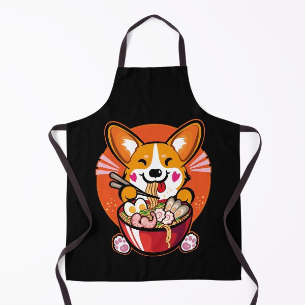 Item preview, Kawaii Welsh Corgi Ramen Otaku designed and sold by Basti09.