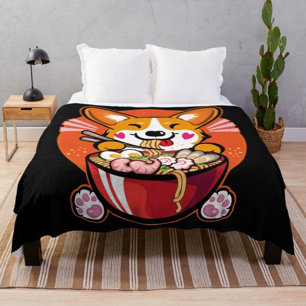 Item preview, Kawaii Welsh Corgi Ramen Otaku designed and sold by Basti09.
