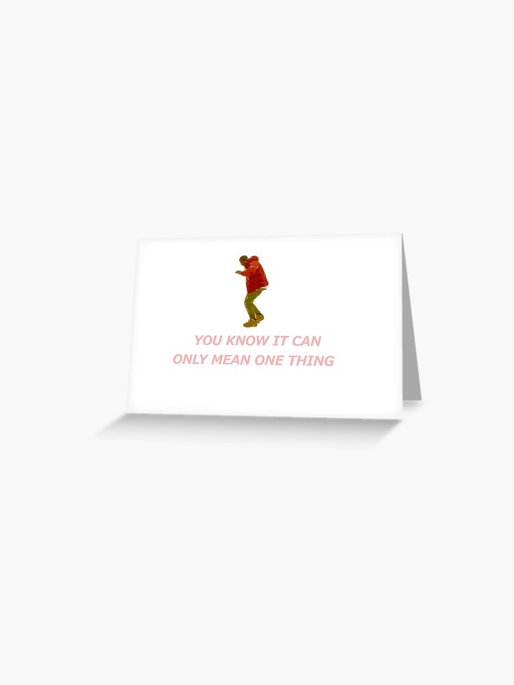 Drake Dancing Hotline Bling Greeting Card By Morethanshirts Redbubble