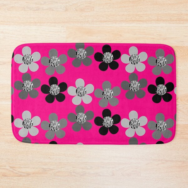 Item preview, Black and Grey Zebra Print Bib Flowers designed and sold by sunandsnowglobe.