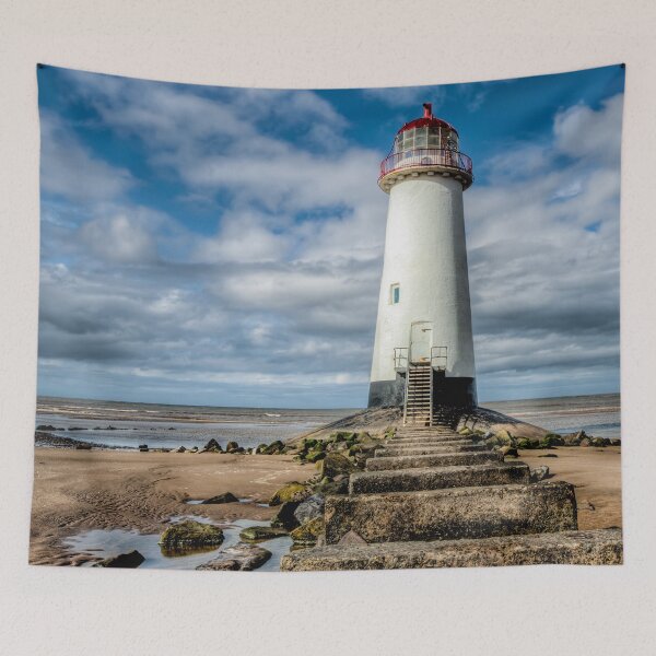 Item preview, Talacre Lighthouse Point of Ayre Flintshire Wales designed and sold by AJEvans.