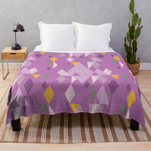 Item preview, Rhombuses on lilac background, abstract seamless pattern designed and sold by Irina Ivanova.