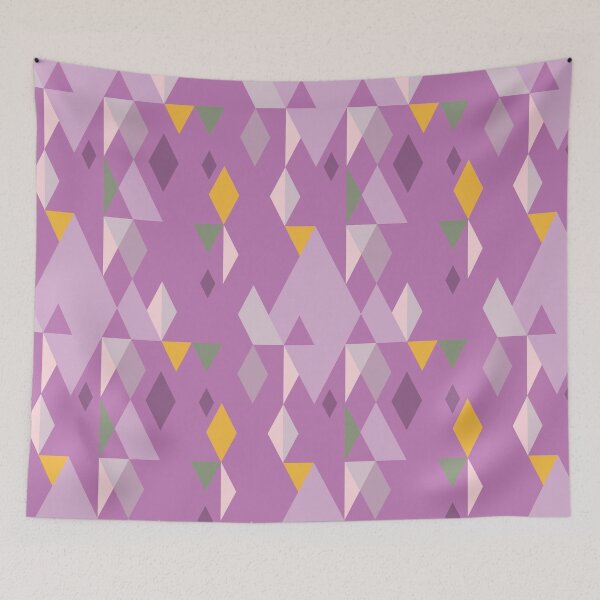 Item preview, Rhombuses on lilac background, abstract seamless pattern designed and sold by Irina Ivanova.