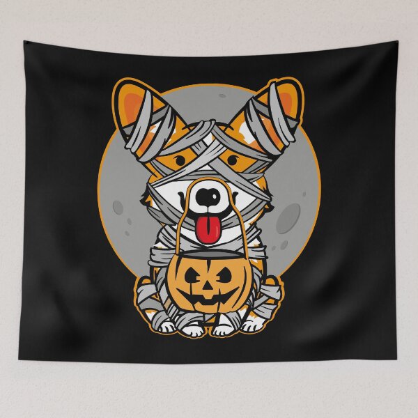 Item preview, Halloween Welsh Corgi Mummy Mummie designed and sold by Basti09.