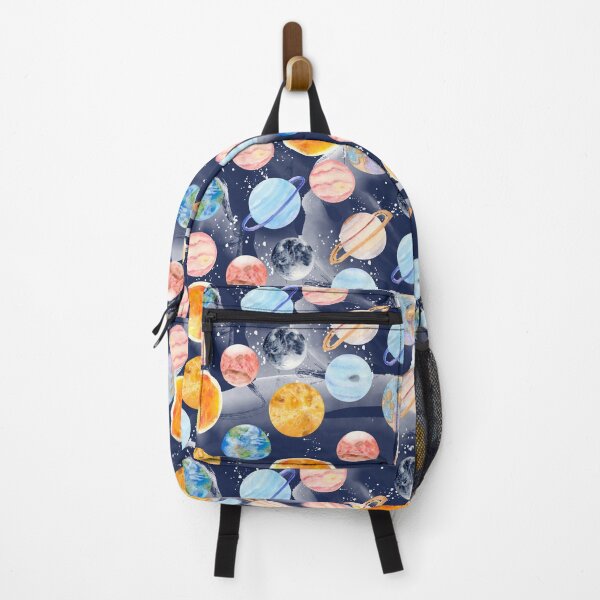 Item preview, Planets | Watercolor | Navy Texture designed and sold by Harpley Design Studio.