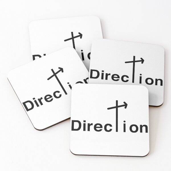 Item preview, Direction minimal black and white typographic design designed and sold by Kvyom.