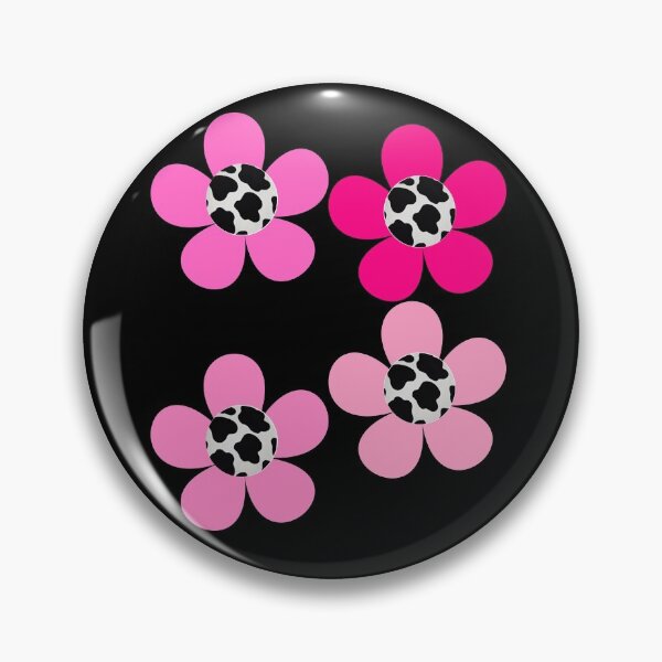 Item preview, Pink Cow Print Bib Flowers designed and sold by sunandsnowglobe.