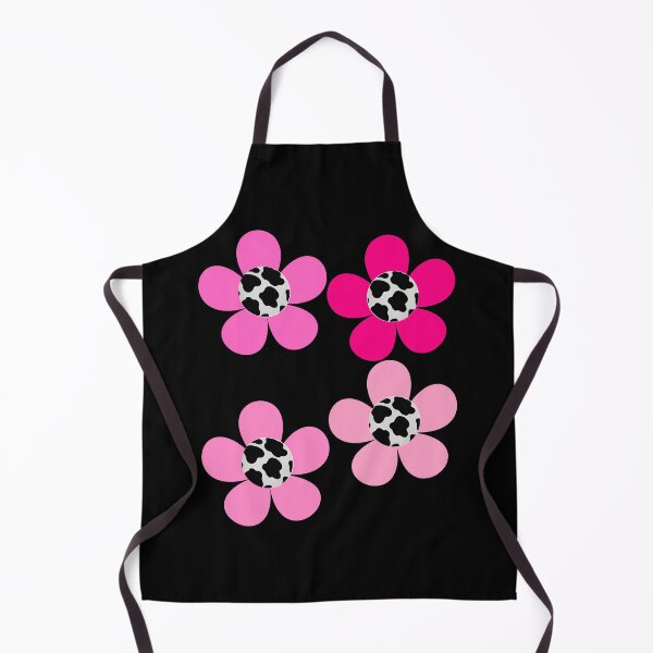 Item preview, Pink Cow Print Bib Flowers designed and sold by sunandsnowglobe.