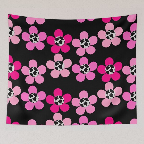 Item preview, Pink Cow Print Bib Flowers designed and sold by sunandsnowglobe.