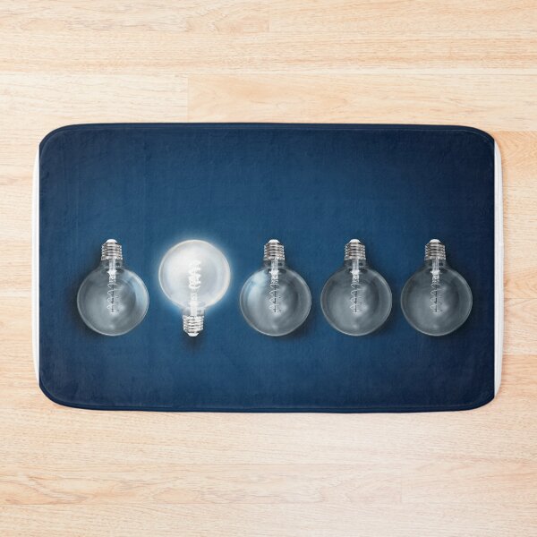 Item preview, creativity innovation illuminated light bulb row dim ones concept solution	 designed and sold by MarketVisionAV.