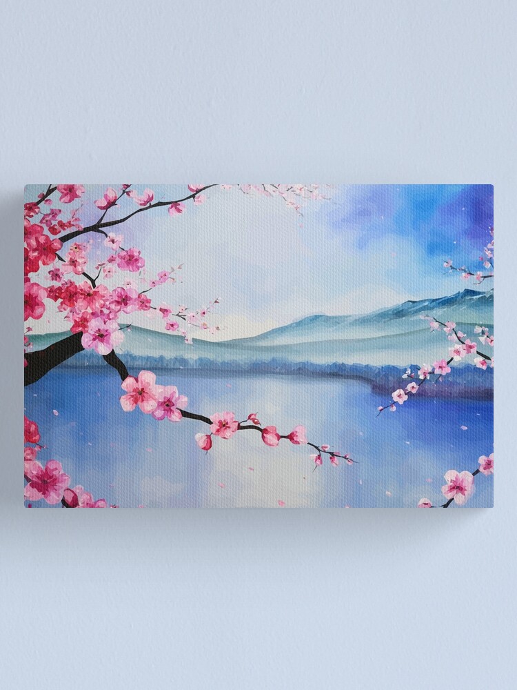 Sakura Tree Drawing Canvas Print By Migii Redbubble