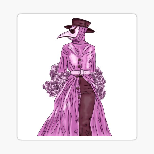 Plague Doctor Femme Sticker
