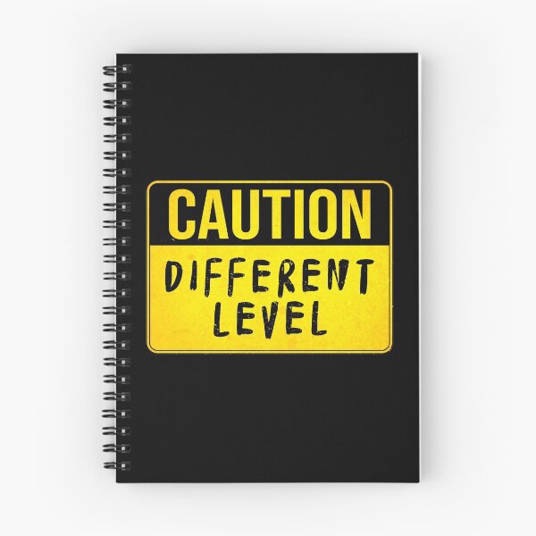 Item preview, Caution Different Level (Funny Warning Sign - Road Sign Board - Danger) designed and sold by SassyClassyMe.