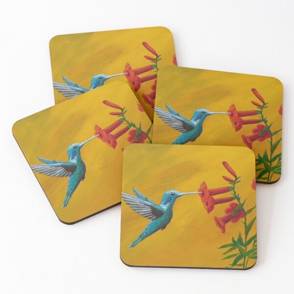 Item preview, Hummingbird drinks on flower designed and sold by Sabine Johannisson.