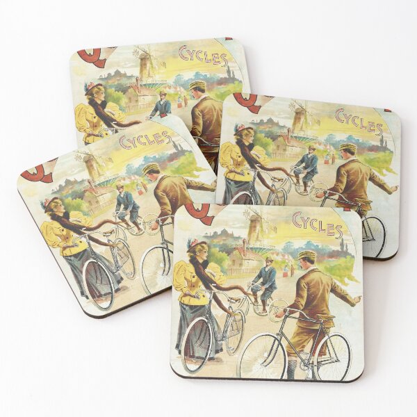 Item preview, Retro vintage bicycle british poster - Cycles Quadrant designed and sold by DejaVuStudio.