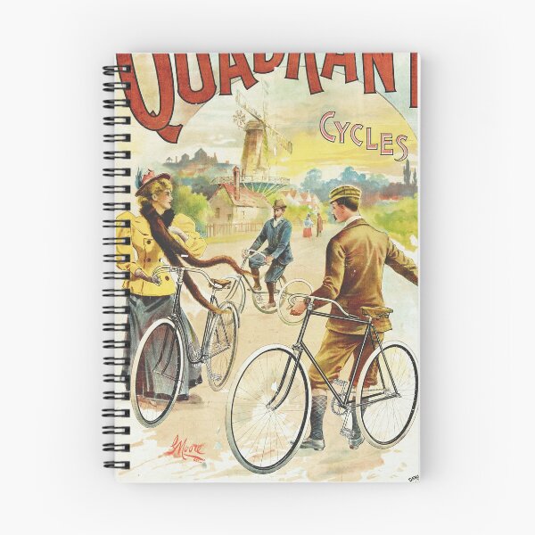 Item preview, Retro vintage bicycle british poster - Cycles Quadrant designed and sold by DejaVuStudio.