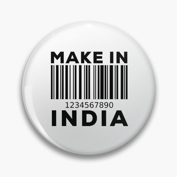 Item preview, Make In India Bar Code designed and sold by So Witcasm ?.