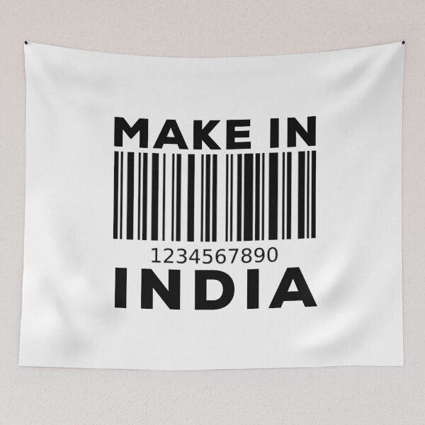 Item preview, Make In India Bar Code designed and sold by So Witcasm ?.