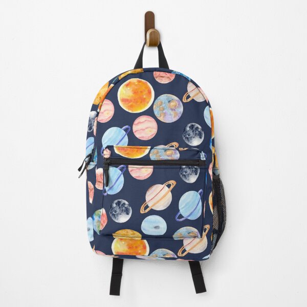Item preview, Planets | Watercolor | Navy Texture designed and sold by Harpley Design Studio.