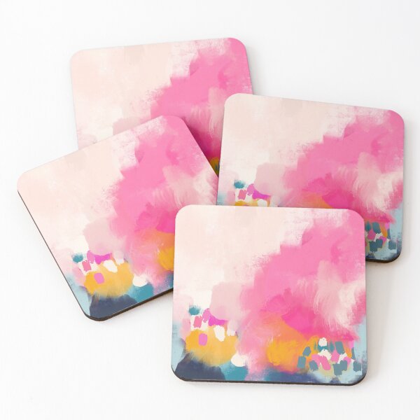 Item preview, Abstract-Pink Reflection with orange, blue designed and sold by Urvashi Patel.