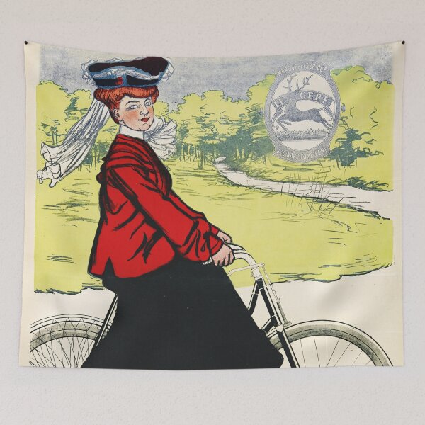 Item preview, Retro vintage bicycle french poster - Cycles Cerf designed and sold by DejaVuStudio.