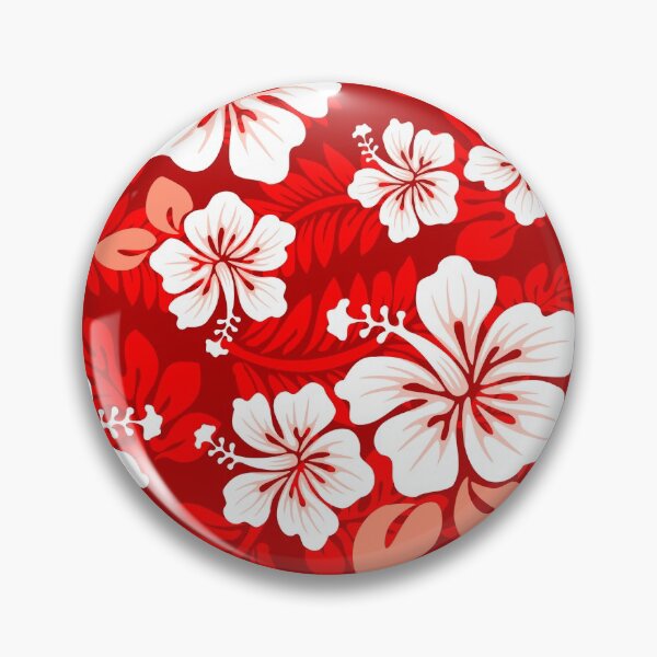 Item preview, Hawaiian Aloha Shirt Pattern — Red designed and sold by staticnoise.