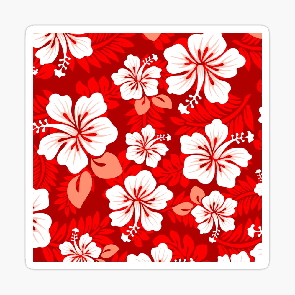 Red Hawaiian Shirt Pattern Graphic by Miss Chatz · Creative Fabrica