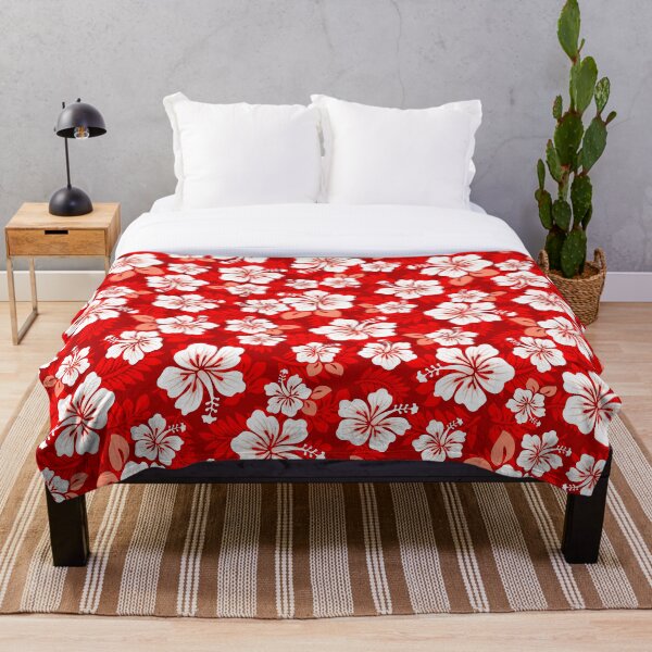 Item preview, Hawaiian Aloha Shirt Pattern — Red designed and sold by staticnoise.