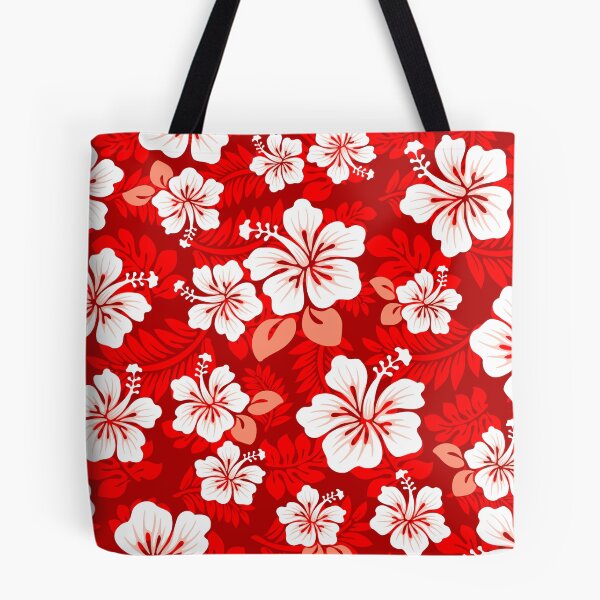 Item preview, Hawaiian Aloha Shirt Pattern — Red designed and sold by staticnoise.