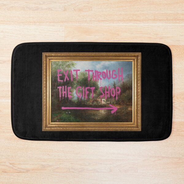 Item preview, Banksy vandal ruined painting in picture frame exit through the gift shop designed and sold by WE-ARE-BANKSY.