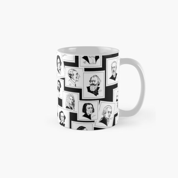 Item preview, Pattern from stamps with 30 great composers (black&white version) designed and sold by Irina Ivanova.