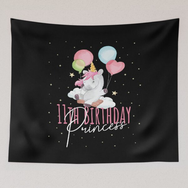 Item preview, 11th Birthday Princess Girl 11 Years Old Unicorn Lover B-Day product designed and sold by Grabitees.