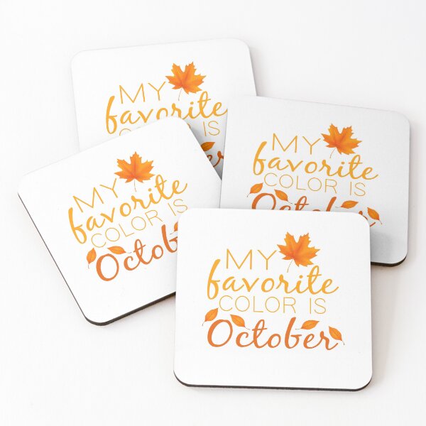 Item preview, My Favorite Color Is October : Cute Fall Gift idea For Women's, girls, men's and boys designed and sold by JustGift.