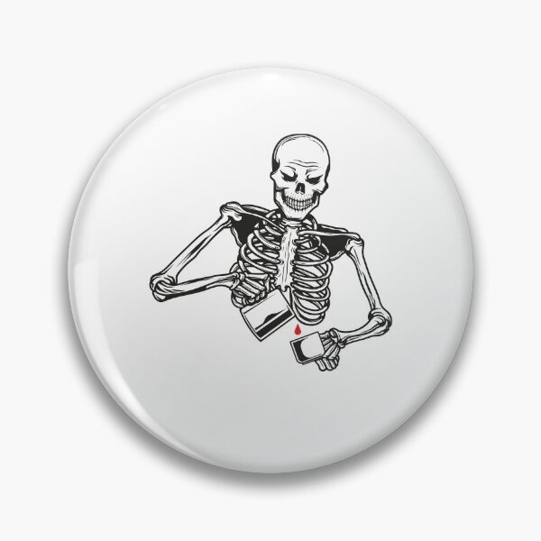 Item preview, Skeleton Drinking Coffee designed and sold by Albatrozz.