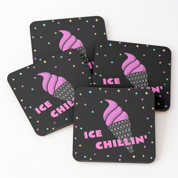 Item preview, ICE Chillin'  --   I is chilling black and pink and stars  designed and sold by domdjs4239.
