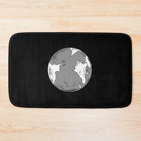 Item preview, Minimal monochromatic earth doodle design designed and sold by Kvyom.