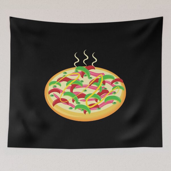 Item preview, Pizza with lots of veggies designed and sold by Maria Simone.