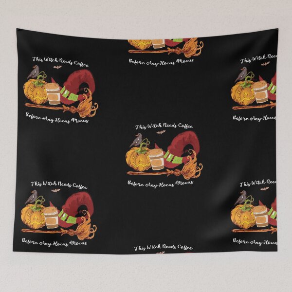 Item preview, This Witch Needs Coffee Before Any Hocus Mocus  designed and sold by camelia khaled.