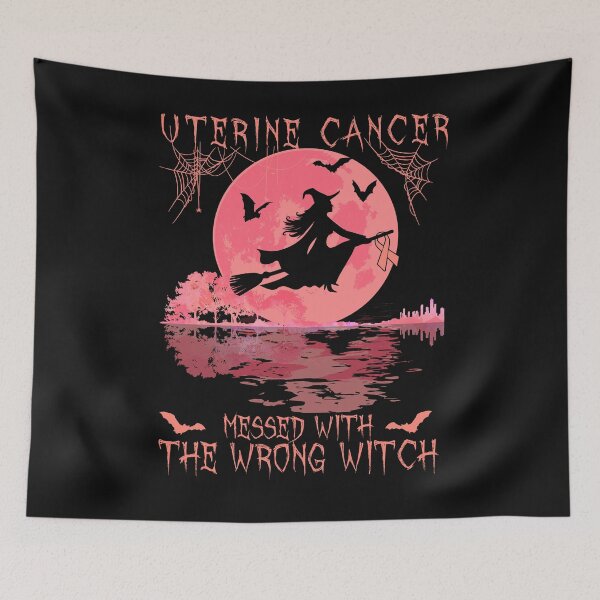 Item preview, Uterine Messed With The Wrong Witch Uterine Cancer designed and sold by DennisVon.