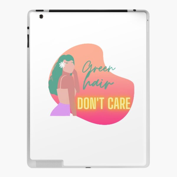 Green hair, don't care! iPad Skin