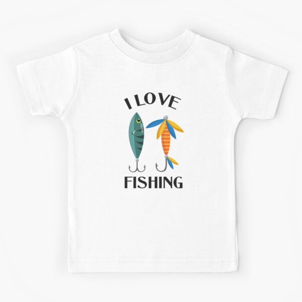 Grandpa's Fishing Buddy Cartoon Fish Grandchild | Kids T-Shirt